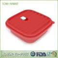 durable square foldable silicone food container